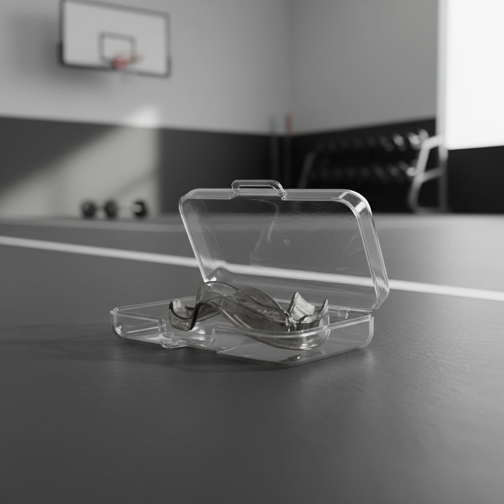 Custom moldable sports mouthguard with protective case