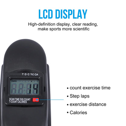 Mini Indoor Pedal Exerciser Cycle Bike Leg Arm Desk W/Lcd Display Fitness Portable Pedal Stationary Bike Home Exercise Black