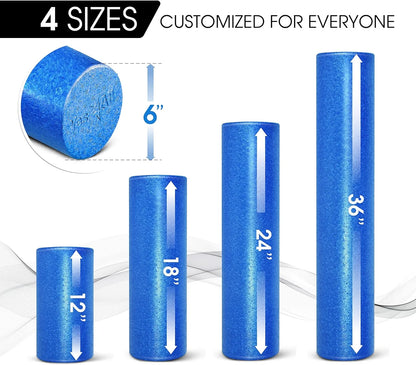 36Inch Exercise Foam Roller EPP Blue