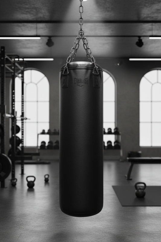 Heavy duty hanging punching bag with chain