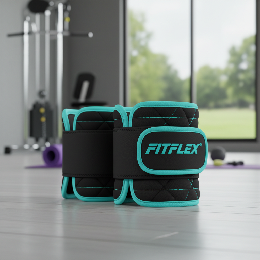 Adjustable ankle weights with velcro straps