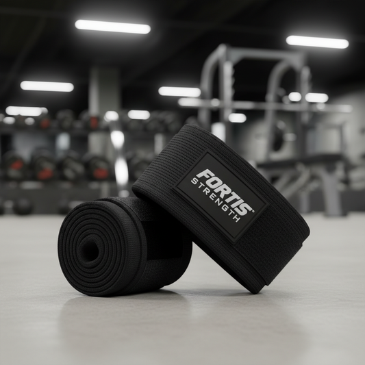 Elastic wrist wraps with thumb loops for weightlifting