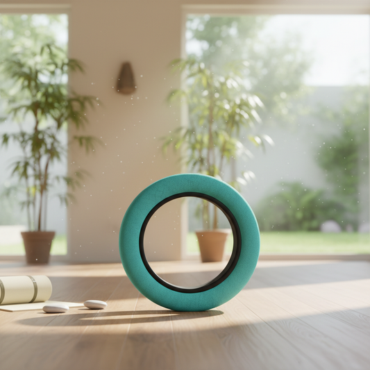 Premium yoga wheel for stretching and back pain relief